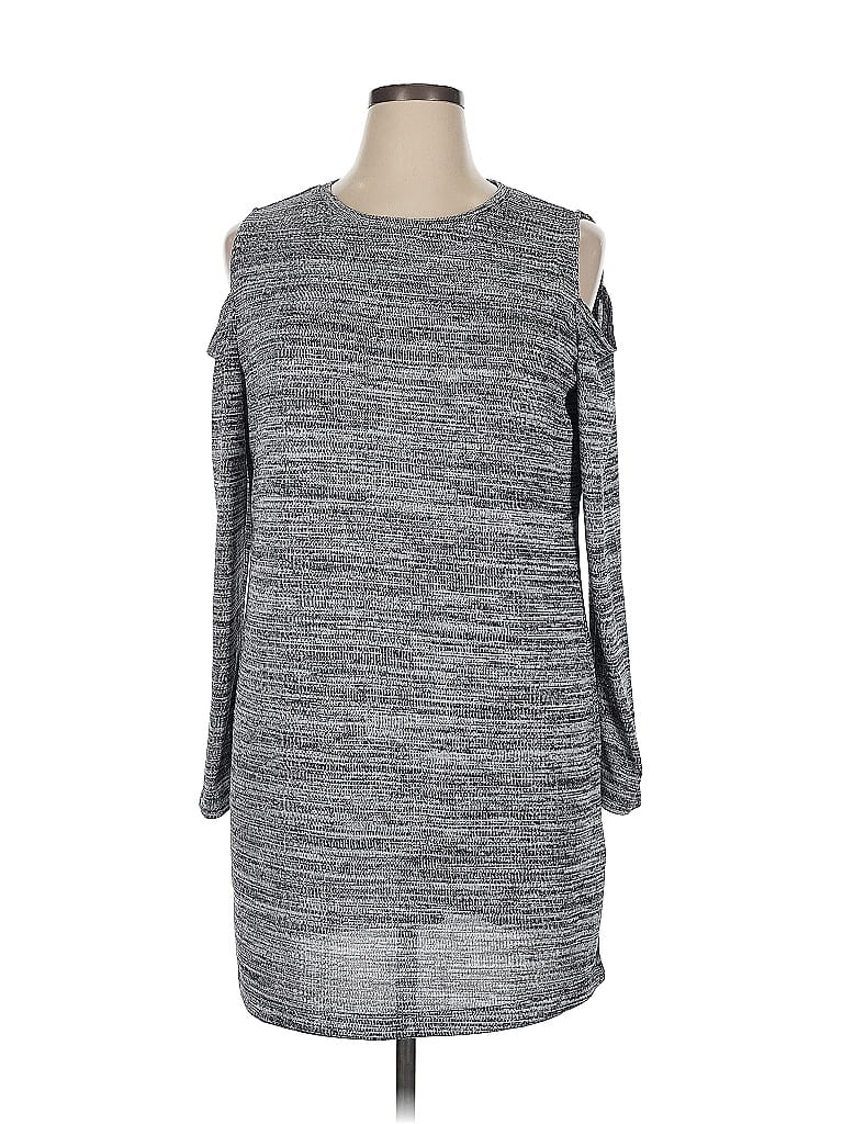 Pre-owned Ny & C Casual Dress In Gray