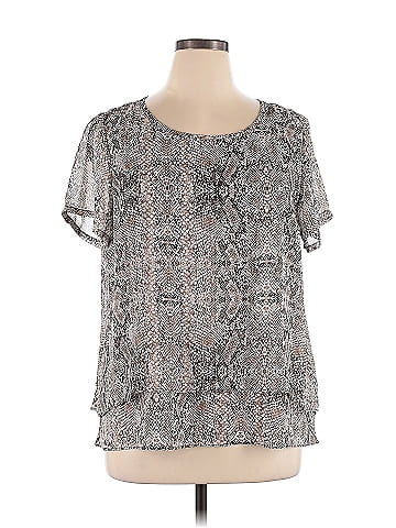 Dana Buchman Short Sleeve Blouse (view 1)