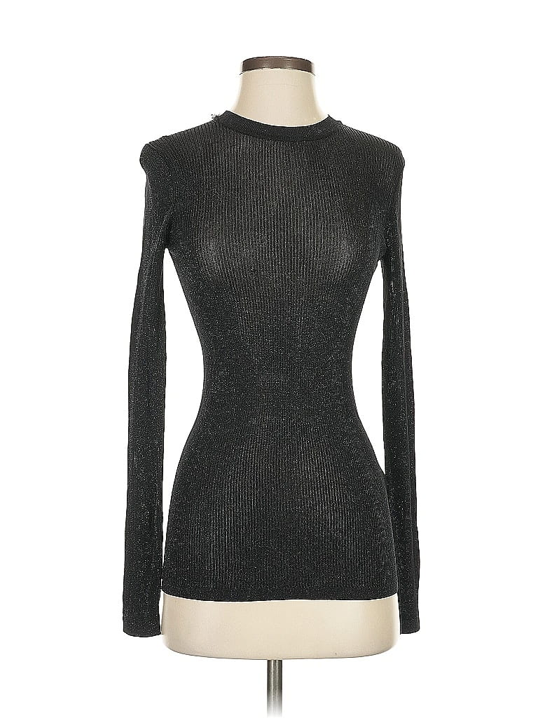 Pre-owned Vince Long Sleeve Top Black Turtleneck Tops