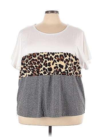 Shein Curve Short Sleeve T-Shirt (view 1)