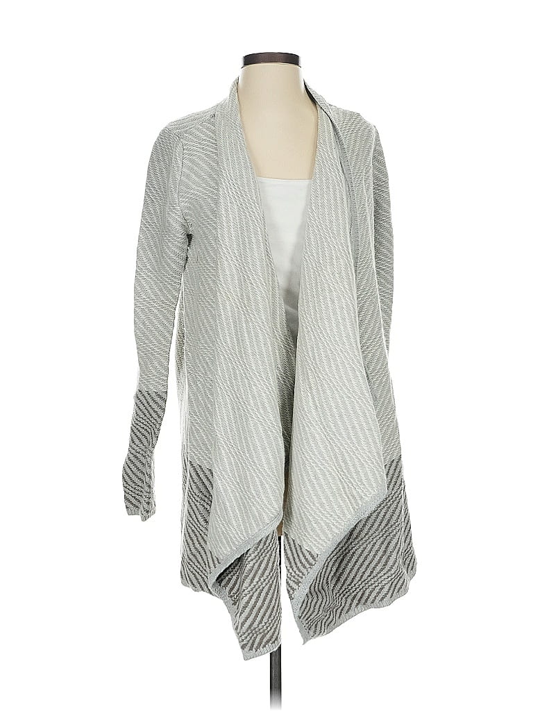 Pre-owned Lucky Brand Cardigan Sweater In Gray