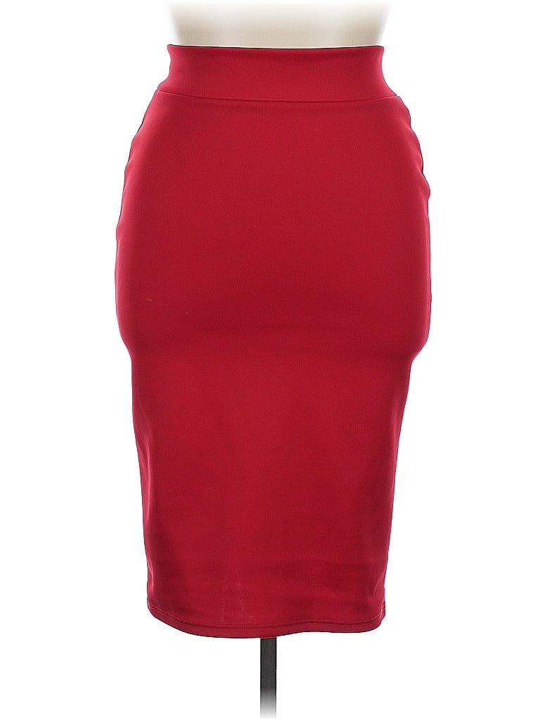 Pre-owned Made By Johnny Formal Skirt In Red