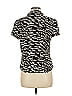 Sag Harbor 100% Rayon Animal Print Black Short Sleeve Blouse Size M - photo 2