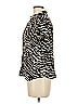 Sag Harbor 100% Rayon Animal Print Black Short Sleeve Blouse Size M - photo 5