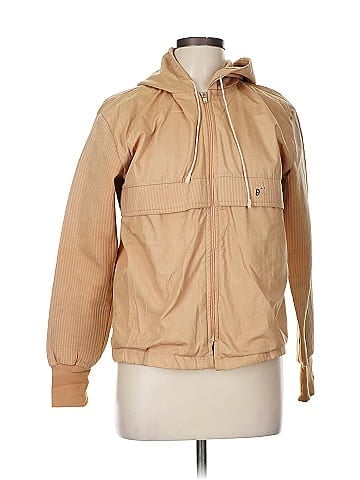 Odlo Tan Hooded Jacket with Ribbed Cuffs (view 1)