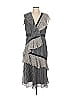 Tanya Taylor Houndstooth Gray Cocktail Dress Size 10 - photo 1