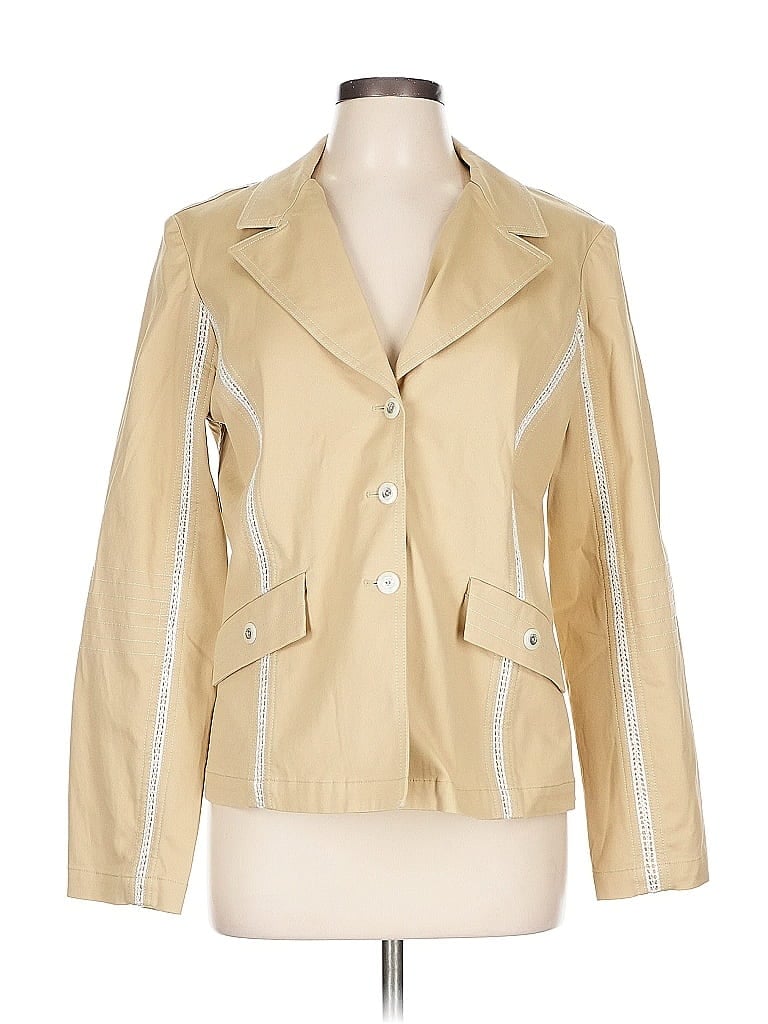 St. John Sport Gold Blazer Size L - photo 1