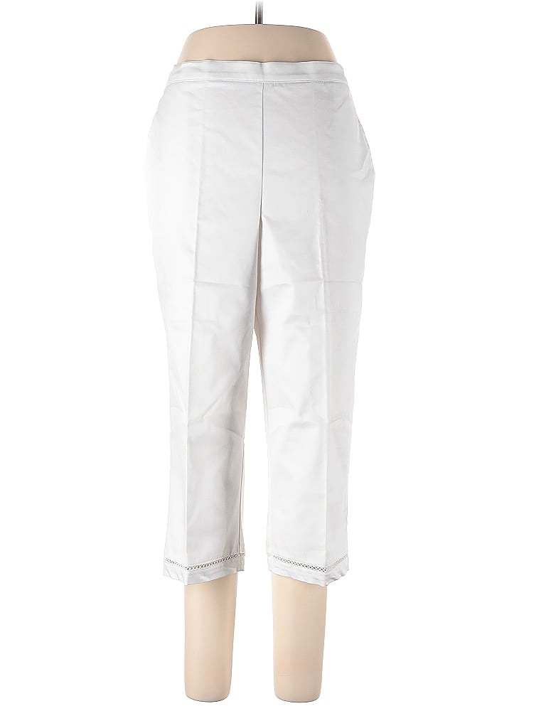 Pre-owned Alfred Dunner Casual Pants In White