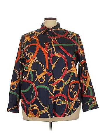 Lauren by Ralph Lauren Long Sleeve Button-Down Shirt (view 1)