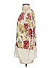J.Jill 100% Rayon Floral Ivory 3/4 Sleeve Blouse Size XS - photo 5