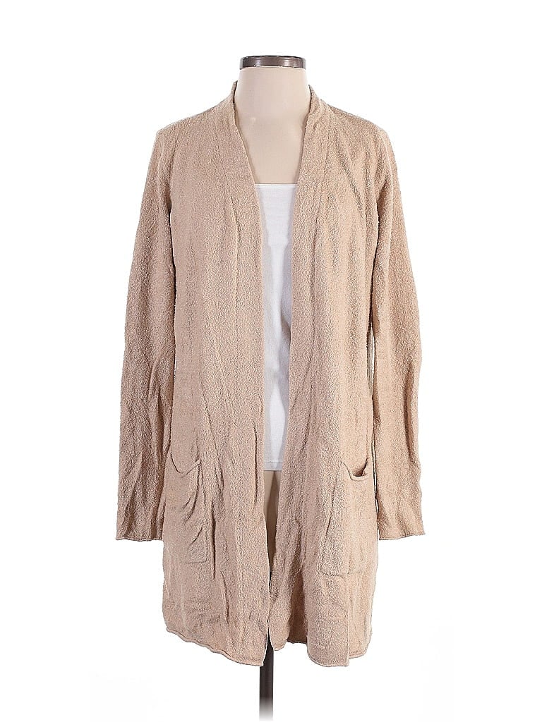 Click to view more detailed imagery on our partner's website Pre-owned Barefoot Dreams Cozychic Lite Cardigan Sweater In Brown