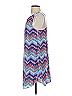 Aqua 100% Polyester Chevron-herringbone Blue Casual Dress Size S - photo 5
