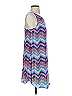 Aqua 100% Polyester Chevron-herringbone Blue Casual Dress Size S - photo 4