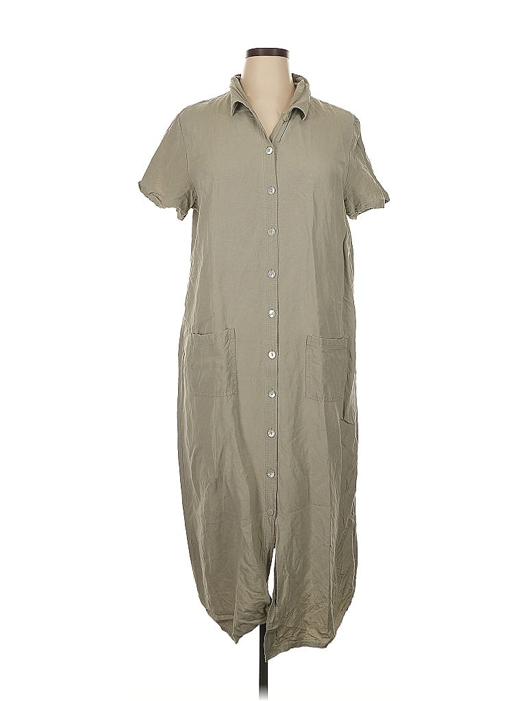 Robe Femme HSZ Studio Taille M - Couleur Olive, Sans Manches, Longueur Longue - Occasion TB