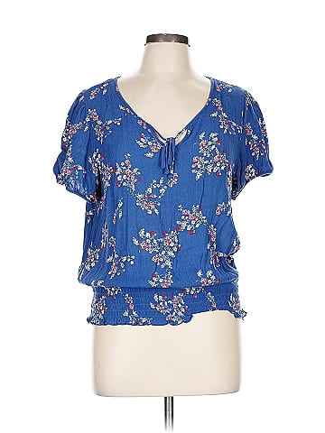 Pink Rose Short Sleeve Blouse (view 1)