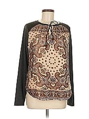 Hale Bob Long Sleeve Silk Top