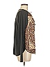 Hale Bob Brown Long Sleeve Silk Top Size M - photo 4