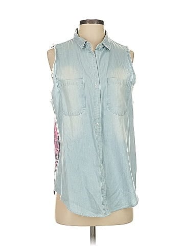 RD Style Sleeveless Button-Down Shirt (view 1)