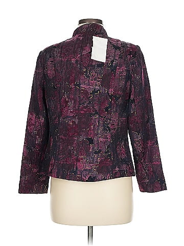 TanJay Burgundy Artistic Patterned Tapestry Jacket (view 2)