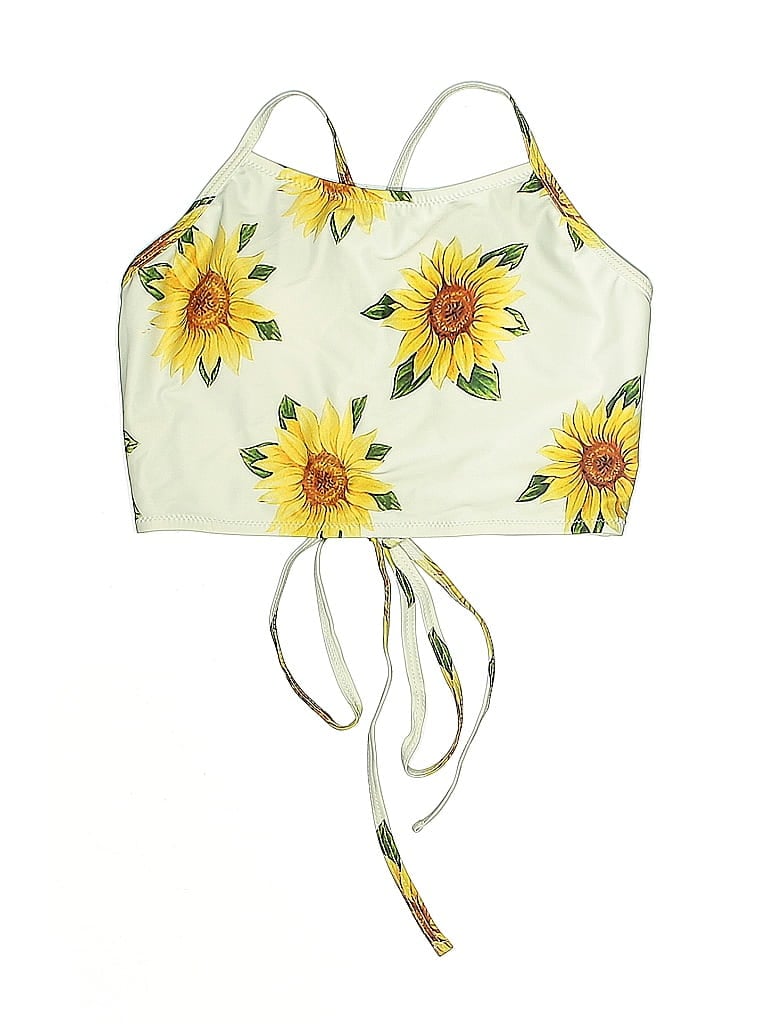 Zaful Yellow Swimsuit Top Size 4 - photo 1
