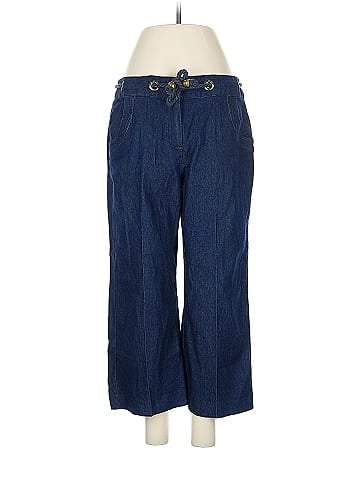 Larry Levine Blue Casual Pants with Drawstring (view 1)