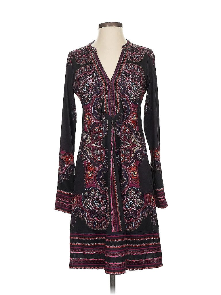 Hale Bob Paisley Burgundy Casual Dress Size S - photo 1
