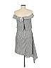 Intermix Stripes Gray Casual Dress Size M - photo 2
