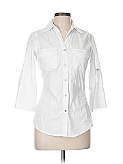 Notations 3/4 Sleeve Button Down Shirt