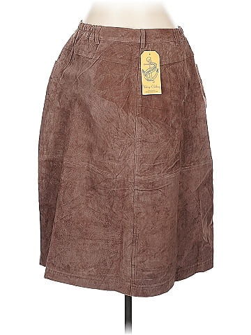 Denim Co Brown Suede Skirt (view 2)