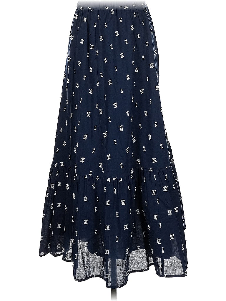 Ann Taylor LOFT 100% Cotton Stars Blue Casual Skirt Size S - photo 1