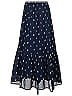 Ann Taylor LOFT 100% Cotton Stars Blue Casual Skirt Size S - photo 2