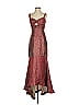 ML Monique Lhuillier Burgundy Cocktail Dress Size 2 - photo 1