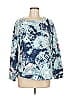 T by Talbots Tie-dye Blue Sweatshirt Size M - photo 1
