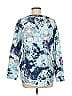 T by Talbots Tie-dye Blue Sweatshirt Size M - photo 2