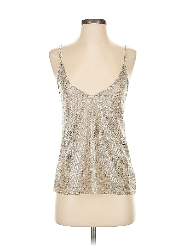 LA Hearts Metallic Silver Sleeveless Top Size XS - photo 1