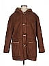 Lauren by Ralph Lauren 100% Polyester Brown Coat Size M