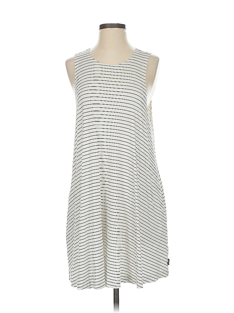RVCA Stripes Gray Casual Dress Size S - photo 1
