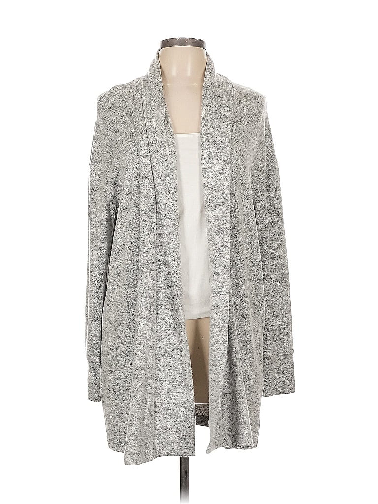 Pre-owned Daily Ritual Cardigan Sweater In Gray