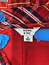 Crown & Ivy 100% Polyester Plaid Red 3/4 Sleeve Blouse Size M - photo 7