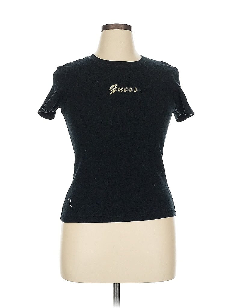 Guess Jeans 100% Cotton Black Short Sleeve T-Shirt Size XL - photo 1