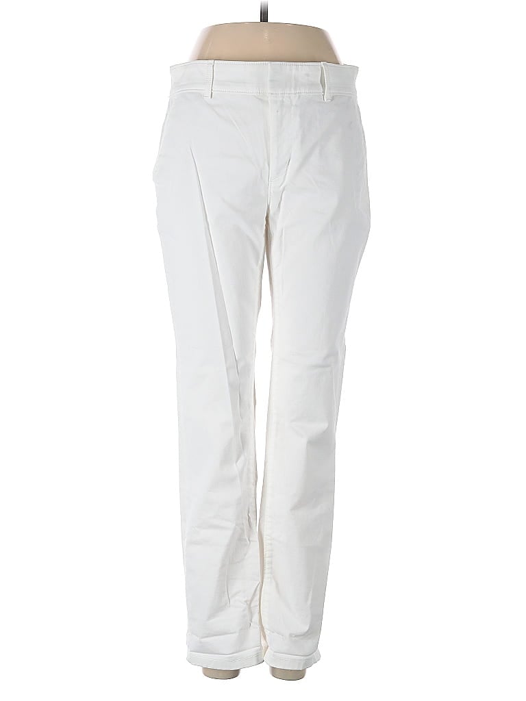 Ann Taylor LOFT Solid Ivory Casual Pants Size 6 - photo 1