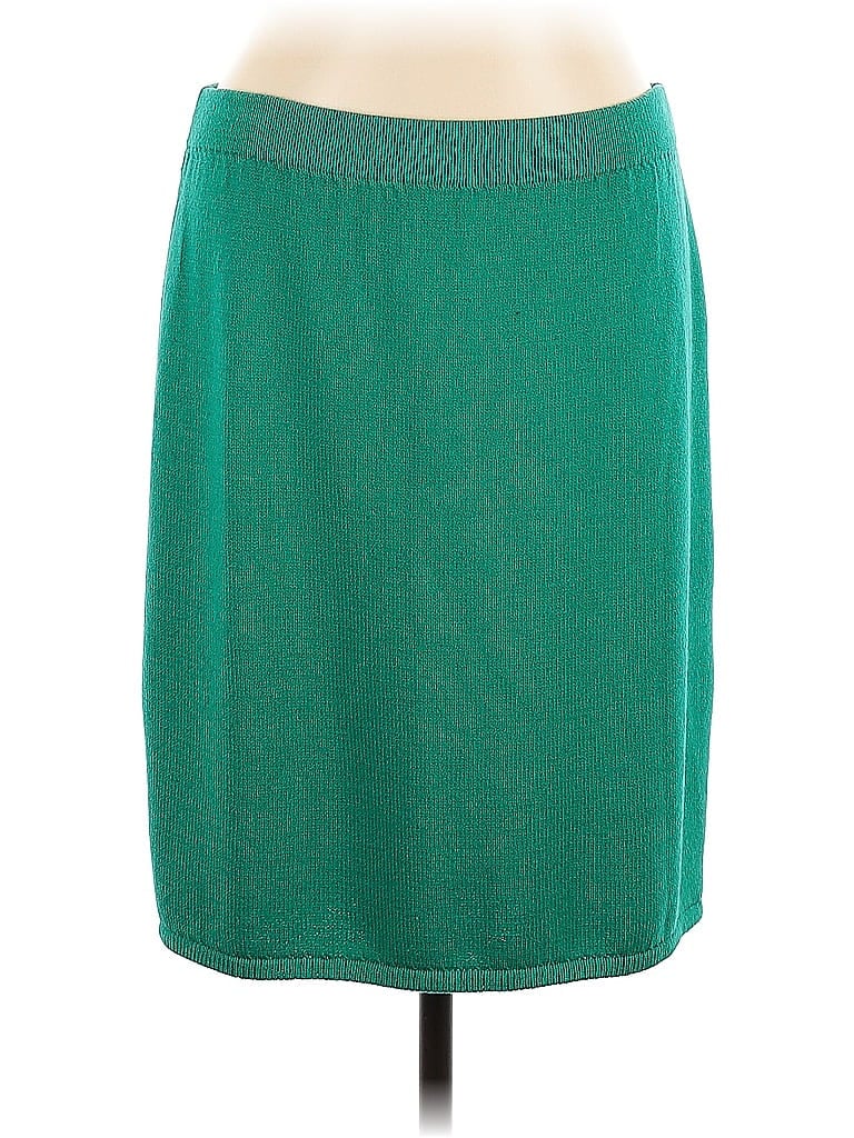 St. John Collection Solid Green Casual Skirt Size 22 - photo 1