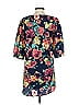 Everly 100% Polyester Floral Blue Casual Dress Size S - photo 2