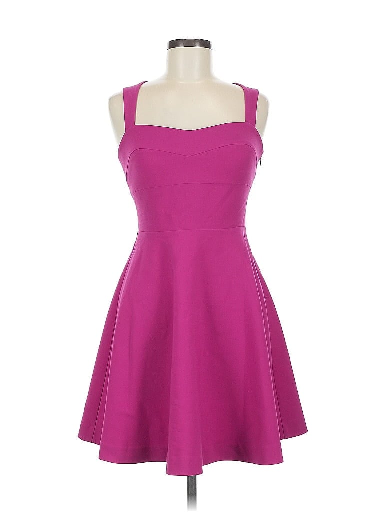 Likely Solid Purple Pink Cocktail Dress Size 6 - photo 1