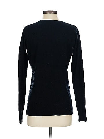 Aqua Cashmere Pullover Sweater (view 2)