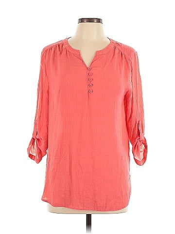 Christopher & Banks 3/4 Sleeve Blouse (view 1)
