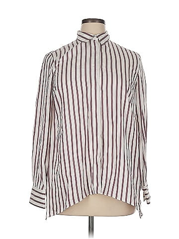 Brunello Cucinelli Long Sleeve Silk Top (view 1)
