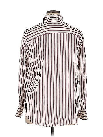 Brunello Cucinelli Long Sleeve Silk Top (view 2)