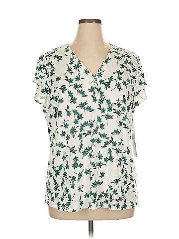 Liz Claiborne Short Sleeve Blouse (view 1)