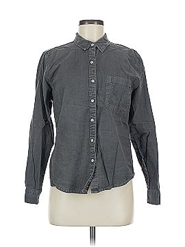 Universal Thread Ivory Long Sleeve Button-Down Shirt Size S